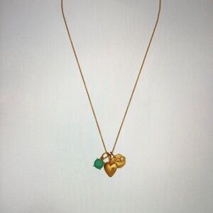 Gold Heart Pendant Necklace for Kids